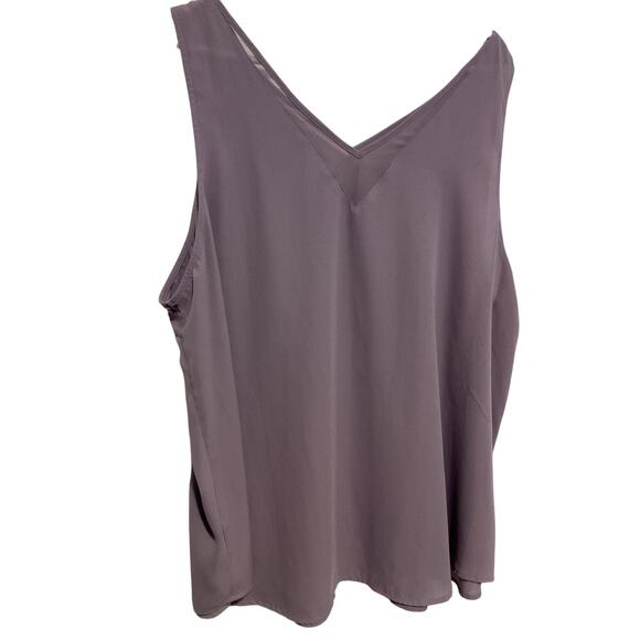 Maurice’s 2X Lavender Tank With Semi Sheer Accent - Picture 4 of 5